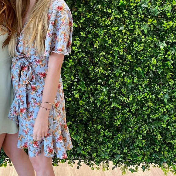 Topshop Floral Wrap Dress - Picture 2 of 7